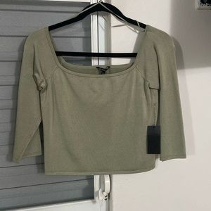 Off the shoulder green Guess top| never worn
